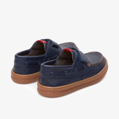 Camper Runner Velcro Shoes Dark Blue - Kids Singapore UPTWAZ-931